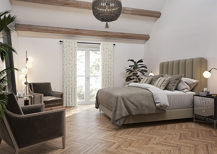 Ink Spots, Grey - Made to Measure Curtains - Image 8